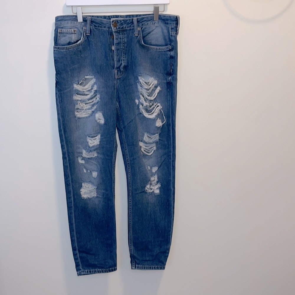 TopShop Moto Jeans ‘Hayden’ Distressed Size 30